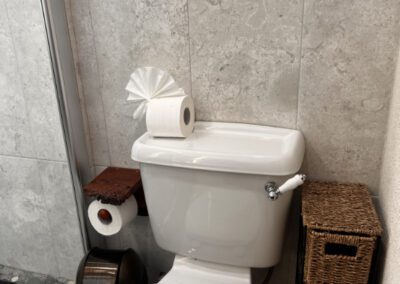 WC in bathroom.