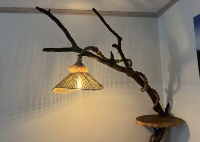 Locally designed and made artisnal light fitting.